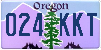 OR license plate 024KKT