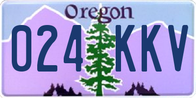 OR license plate 024KKV