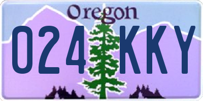 OR license plate 024KKY