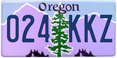 OR license plate 024KKZ