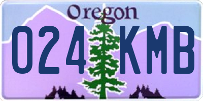 OR license plate 024KMB