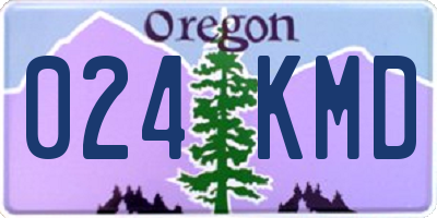 OR license plate 024KMD