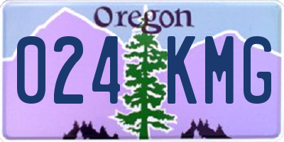 OR license plate 024KMG