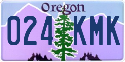 OR license plate 024KMK