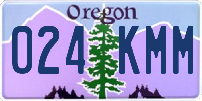 OR license plate 024KMM