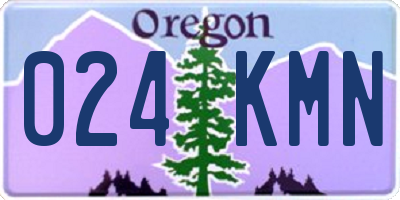 OR license plate 024KMN