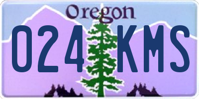 OR license plate 024KMS