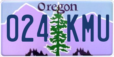 OR license plate 024KMU
