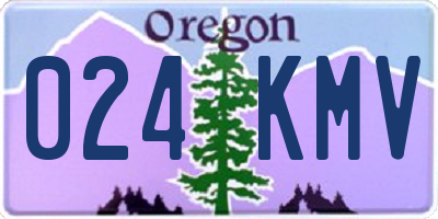 OR license plate 024KMV