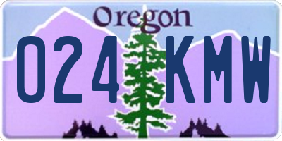 OR license plate 024KMW