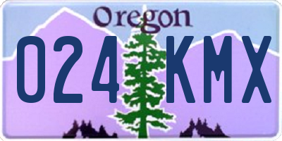 OR license plate 024KMX