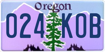 OR license plate 024KOB