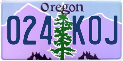 OR license plate 024KOJ