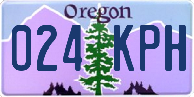 OR license plate 024KPH