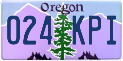 OR license plate 024KPI