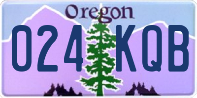 OR license plate 024KQB
