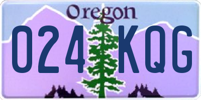 OR license plate 024KQG