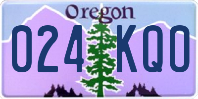OR license plate 024KQO