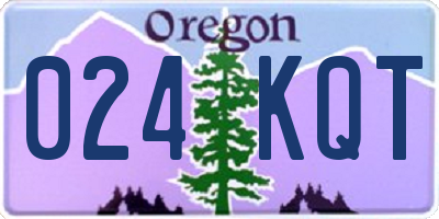 OR license plate 024KQT