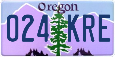 OR license plate 024KRE