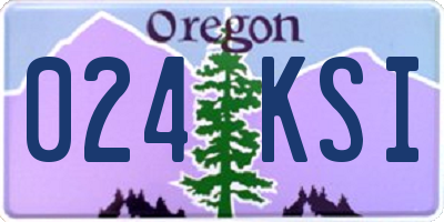 OR license plate 024KSI