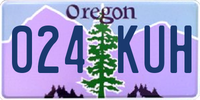 OR license plate 024KUH