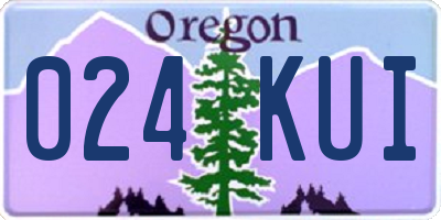OR license plate 024KUI