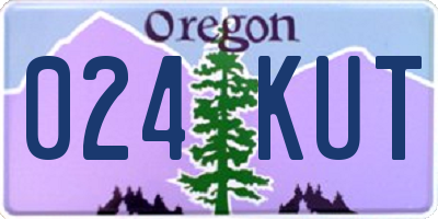 OR license plate 024KUT
