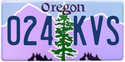 OR license plate 024KVS