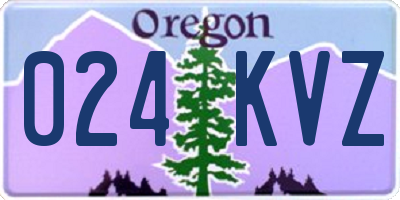 OR license plate 024KVZ