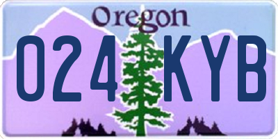 OR license plate 024KYB