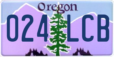 OR license plate 024LCB