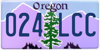 OR license plate 024LCC