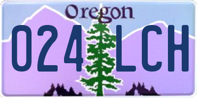 OR license plate 024LCH