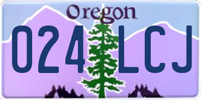 OR license plate 024LCJ