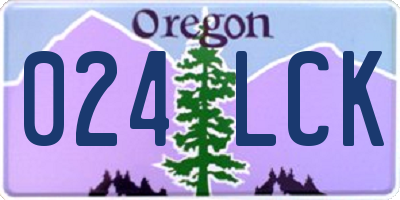 OR license plate 024LCK