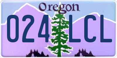 OR license plate 024LCL