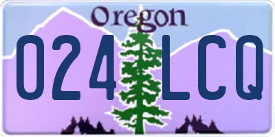 OR license plate 024LCQ