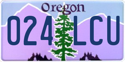OR license plate 024LCU