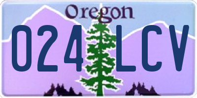 OR license plate 024LCV
