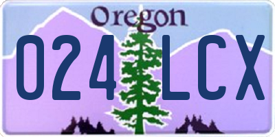 OR license plate 024LCX