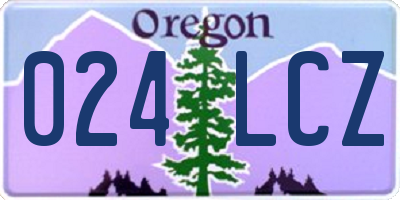 OR license plate 024LCZ