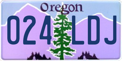 OR license plate 024LDJ