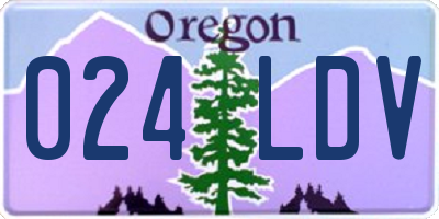 OR license plate 024LDV