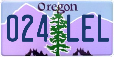 OR license plate 024LEL