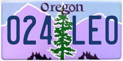 OR license plate 024LEO