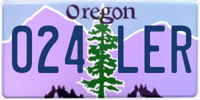 OR license plate 024LER