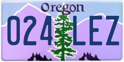 OR license plate 024LEZ
