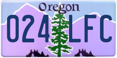 OR license plate 024LFC