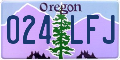 OR license plate 024LFJ